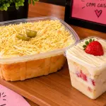 TORTA DE FRANGO +BOLO NO POTE