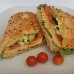 Chapata pechuga asada