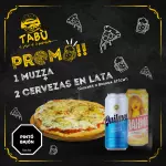 1 PIZZA MUZZA🍕 + 2 CERVEZAS🍺