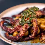 Pulpo Ahumado con chimichurri