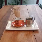 Café no filtro de pano
