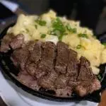Picanha com mandioca