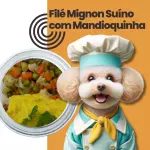 FILÉ MIGNON SUÍNO COM CREME DE BATAT