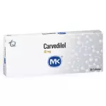 CARVEDILOL 25MG X 10 TABLETAS