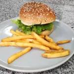 Hamburguesa sencilla con queso 1/4 d