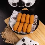Bolinho de Mandioca com Carne Seca