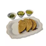 Orden de tacos de barbacoa de res