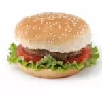 Hamburguesa al pan simple sin fritas