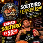 Combo Solteiro Na Caixa De Pizza