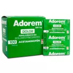 ADOREM ACETAMINOFEN 500 MG 100 TBS