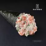 Temaki de salmão com cream cheese