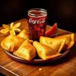 Bebida en lata + 6 empanadas + papas