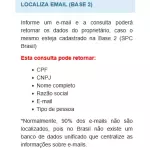 LOCALIZA EMAIL (BASE 2)
