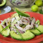 Aguachile de tiritas de pescado