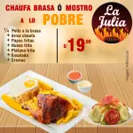 Mostro a lo pobre ó chaufa brasa a lo pobre