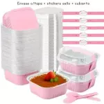 Env aluminio+sello+cubierto10oz Pink