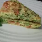 omelete com brocolis