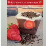 Bolo no pote Brigadeiro com Morango