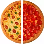 Pizza família  meio a meio 8 fatias