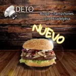 Burger champiñones con Philadelphia