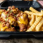 ALITAS CHEDDAR & BACON (CON PAPAS)