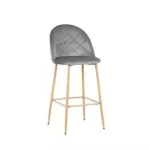Banqueta Paris pana base SM Gris