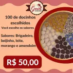 100 docinhos escolhidos.