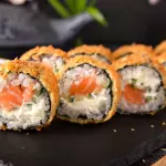 Hot Roll Salmão Filadélfia (8 peças)