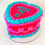 Bolo de coração 25 fat