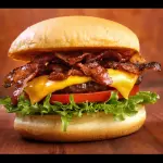 Orange Burger Bacon BBQ