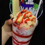 Fresas con crema y Cheesecake