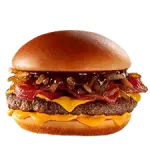 hamburguesa tocino con papas