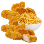 1 orden de papas +1 nuggets de pollo
