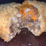 Carne cheddar e bacon