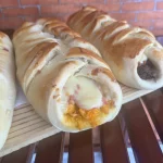 Pão de Frango, queijo e presunto