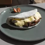 Tapioca de iscas de patinho