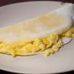 Tapioca manteiga e ovos