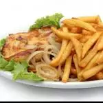 73-Frango com fritas