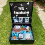 Caja de madera con mensaje