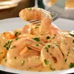 Camarones crema al chipotle