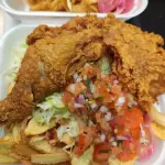 Pollo Frito con tajadas