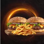 2 BURGER DOBLE CON PAPAS