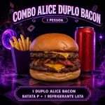 Combo Duplo Alice bacon 1 pessoa