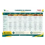 Cardápio semanal jantar