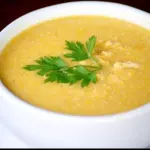 Caldo de mandioquinha c/ frango