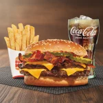 MENU DOUBLE CHEESE BACON XXL