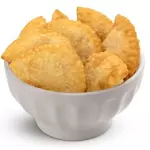 Porção de pastelzinho carne e queijo