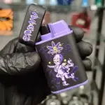 Isqueiro Maçarico Graffiti Roxo
