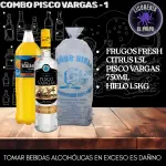 Pisco Vargas + Frugos Fresh + Hielo