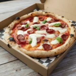 Pizza Diavola de la casa
